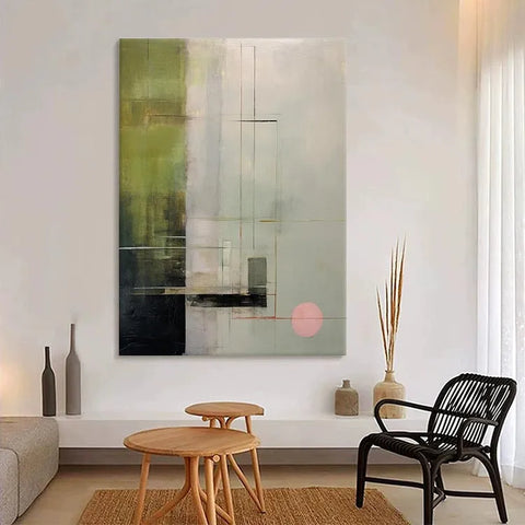 Emerald Grid with a Blush #CDFB00935