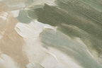 Close-up brushwork detail of AB004 Sage Green Abstract Wall Art
