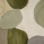 Close-up of olive green abstract hand-painted texture