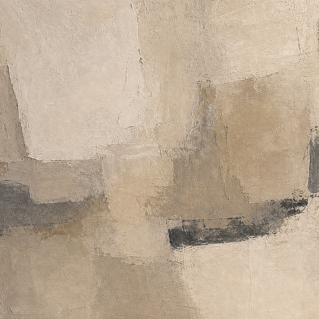 Close-up of greige hand-painted abstract texture