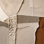 Close-up of warm neutral sculptural texture