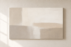 LM001 Large Neutral Minimalist Wall Art front view