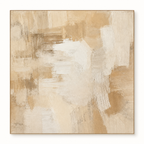 Oversized Beige Wall Art Above Sofa #LM003 front view