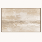 Large Horizontal Neutral Canvas Painting #LM004 front view