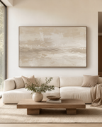 Large Horizontal Neutral Canvas Painting #LM004 main scene