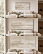 Large Horizontal Neutral Canvas Painting #LM004 size reference