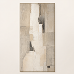 Front view of Extra Large Neutral Canvas for High Ceilings #LM007, showing the complete composition