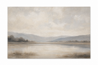 LS001 Misty Neutral Landscape Canvas Painting front view
