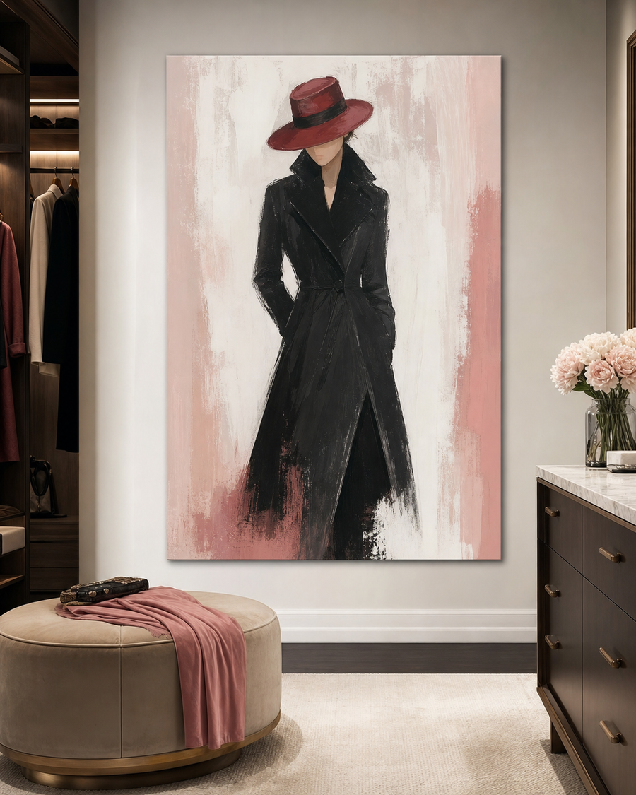 Modern Fashion Portrait Canvas Art #PT002