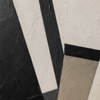 Close-up of hand-painted texture and brushwork in Black and White Couple Figure Painting #PT003