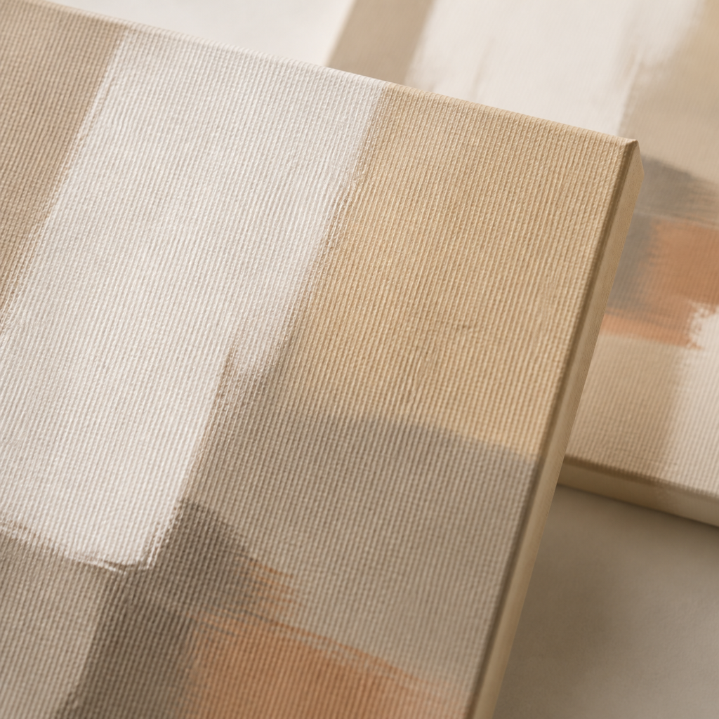 SP001 Abstract Painting Set of 2 hand-painted texture detail
