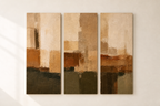 SP004 earth tone canvas set of 3 front view