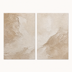Neutral Textured Painting Set of 2 #SP005 front view