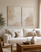 Neutral Textured Painting Set of 2 #SP005 main scene