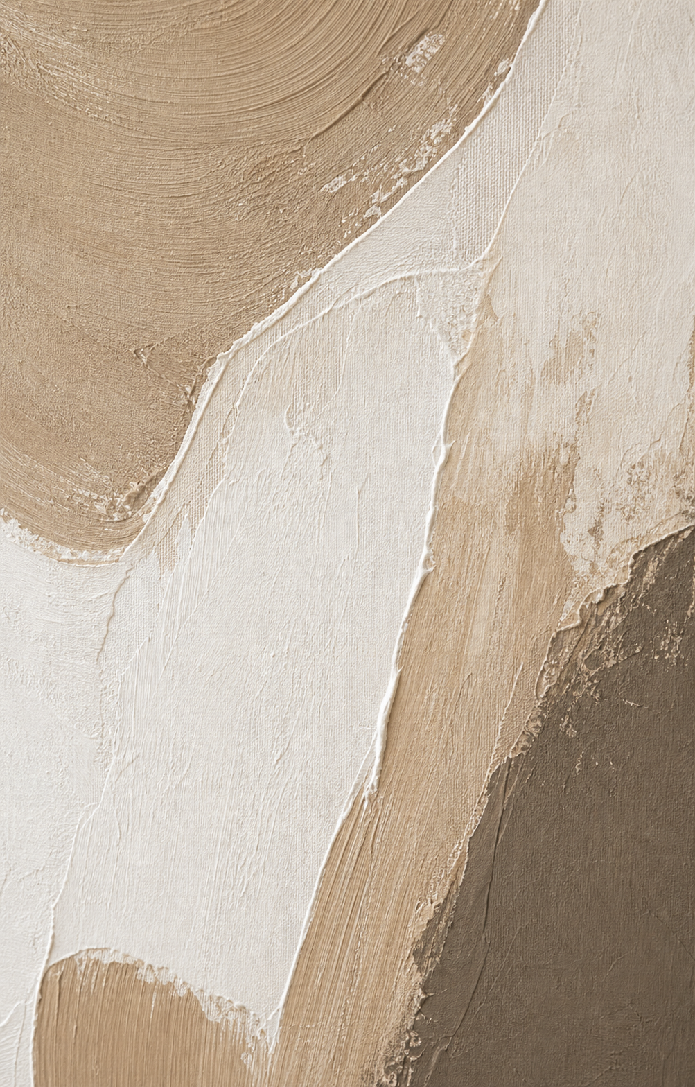Beige Abstract Painting Set of 3 #SP006 texture detail