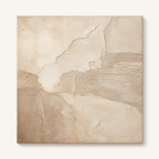 TX001 Beige Wabi-Sabi Textured Wall Art front view