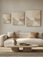 Size reference for TX001 Beige Wabi-Sabi Textured Wall Art
