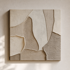 TX005 Neutral 3D Texture Wall Painting front view