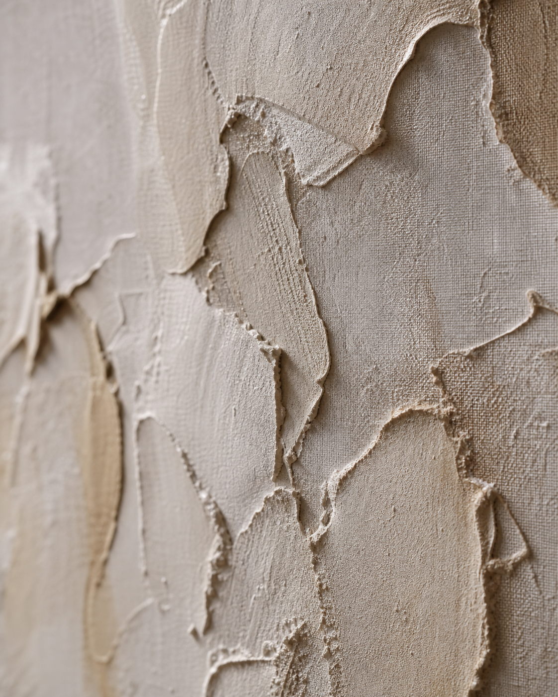 Close-up texture detail of TX006 Taupe Wabi-Sabi Textured Wall Art