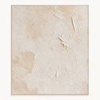 Ivory Plaster Texture Wall Art #TX008 front view