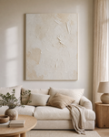 Ivory Plaster Texture Wall Art #TX008 main scene