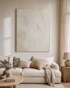 Ivory Plaster Texture Wall Art #TX008 main scene
