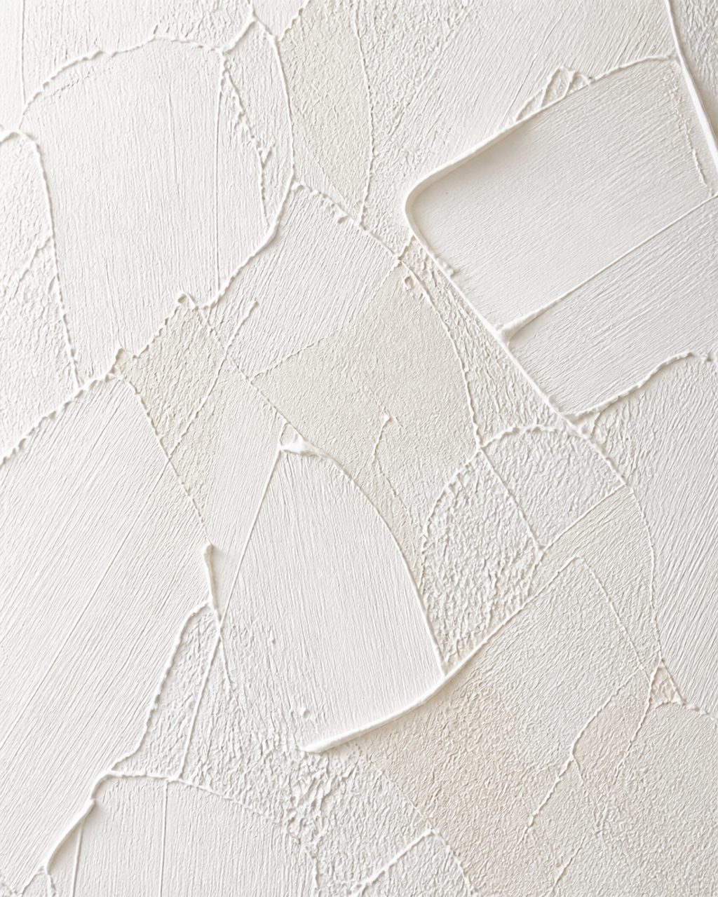 White Wabi-Sabi Textured Canvas Art #TX010 texture detail